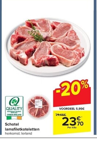 Carrefour Schotel lamsfi letkoteletten aanbieding