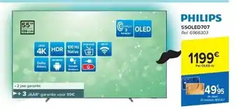 Carrefour Philips tv 55oled707 aanbieding