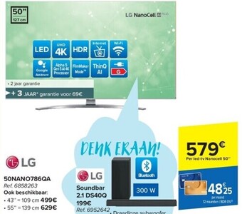 Carrefour Lg 50nano786qa aanbieding
