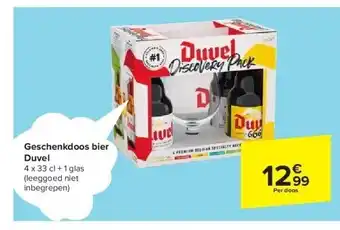 Carrefour Geschenkdoos bier duvel aanbieding