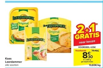 Carrefour Kaas leerdammer alle soorten aanbieding