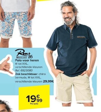 Carrefour Polo voor heren aanbieding