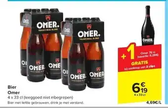 Carrefour Bier omer 4 x 33 cl aanbieding