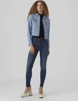 Vero moda vmluna ls slim dnm jacket mix ga noos dames jas - maat xxl