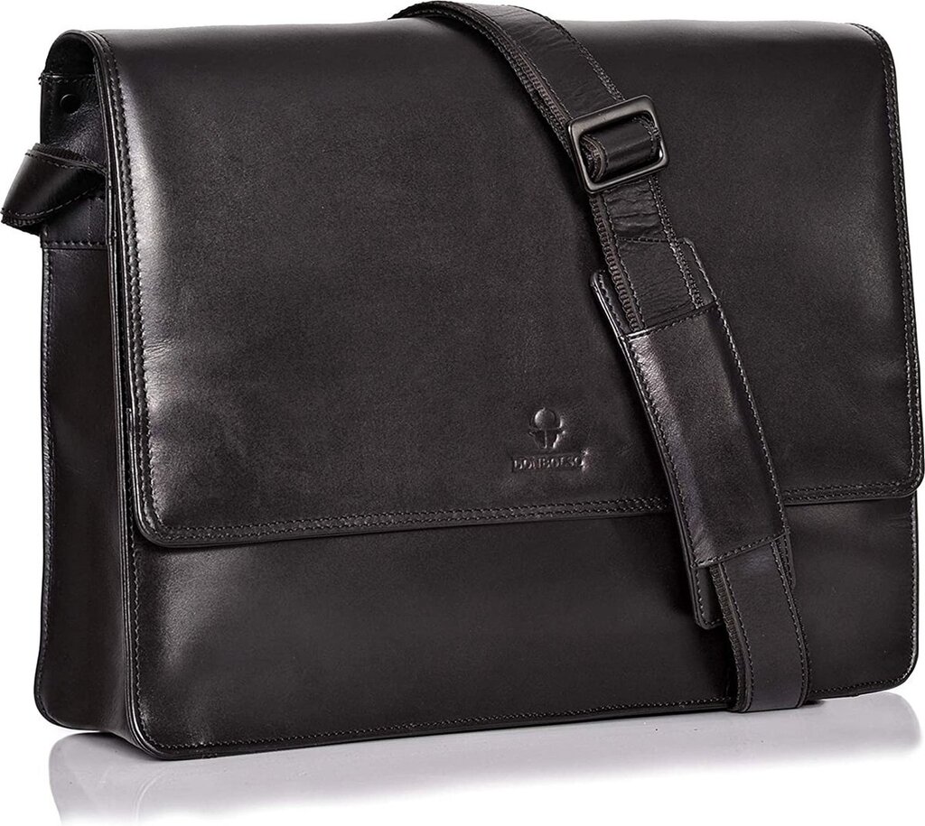 Donbolso® messenger bag leren schoudertas laptop aktetas notebook