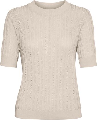 Bol.com Vero moda vmmorena 2/4 o-neck pullover ga boo dames trui - maat xl aanbieding