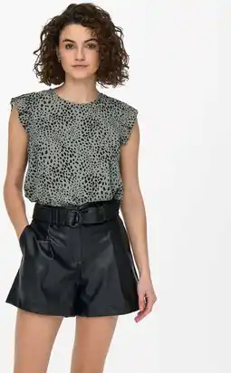 Bol.com Only onlann star s/l frill top noos ptm dames top - maat xs aanbieding