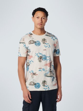 Bol.com No excess mannen ronde hals t-shirt beige s aanbieding