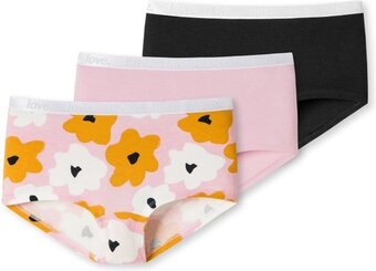 Bol.com Schiesser 95/5 organic 3 pack meisjes onderbroek - maat 152 aanbieding