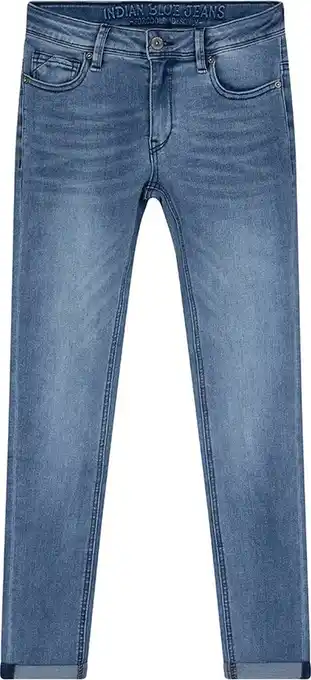 Bol.com Indian blue jeans - jeans - used medium denim - maat 146 aanbieding