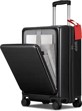 Bol.com Vaive handbagage koffer - 43l koffer - lichtgewicht trolley - zwart aanbieding