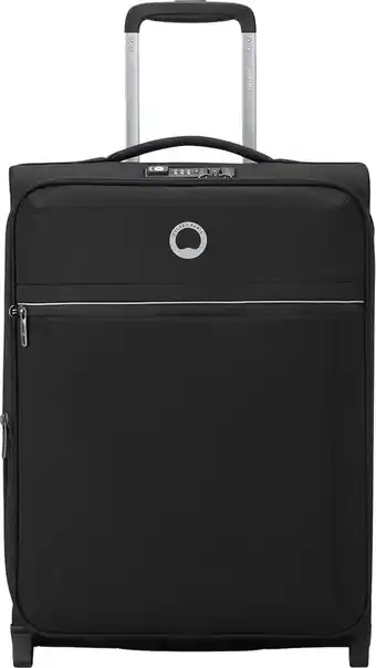 Bol.com Delsey handbagage zachte koffer / trolley / reiskoffer - brochant 2.0 - 55 cm - zwart aanbieding