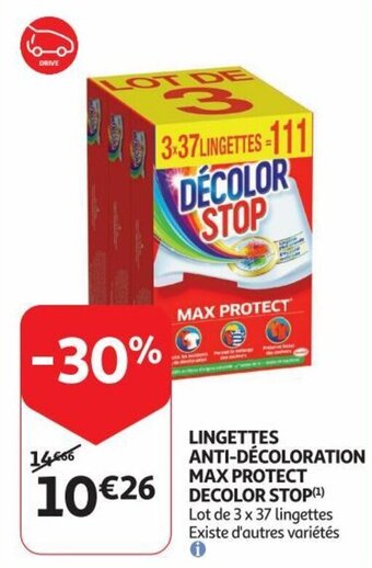 DECOLOR STOP LINGETTES ANTI-DÉCOLORATION MAX PROTECT