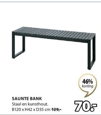 Jysk Saunte bank aanbieding