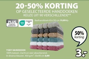 Jysk Ysby handdoek aanbieding