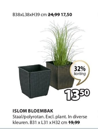 Jysk Islom bloembak aanbieding