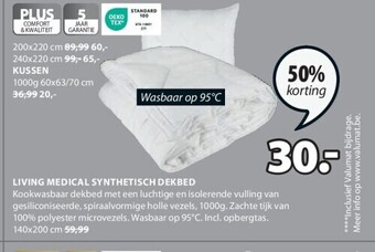 Jysk Living medical synthetisch dekbed aanbieding