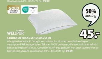 Jysk Strokken traagschuimkussen aanbieding