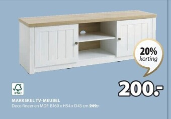 Jysk Markskel tv-meubel aanbieding