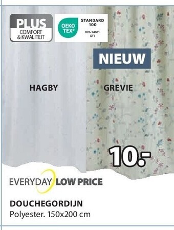 Jysk Douchegordijn aanbieding