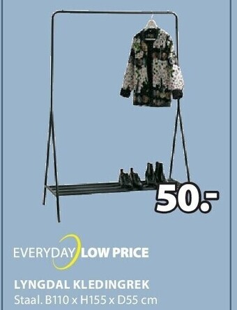 Jysk Lyngdal kledingrek aanbieding
