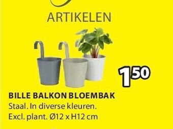 Jysk Bille balkon bloembak aanbieding
