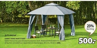 Jysk Sankt hans partytent aanbieding