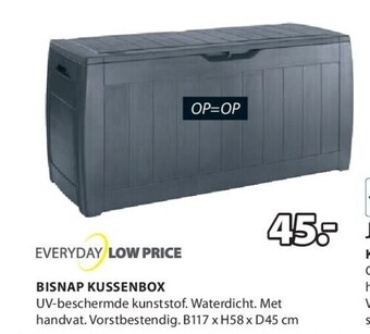 Jysk Bisnap kussenbox aanbieding