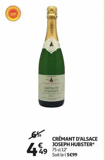 CRÉMANT D'ALSACE JOSEPH HUBSTER* 75cl