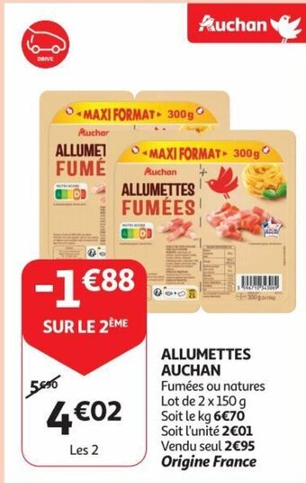 Auchan ALLUMETTES AUCHAN aanbieding