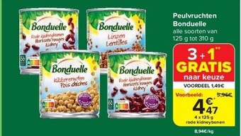 Carrefour Peulvruchten bonduelle aanbieding