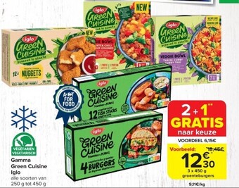 Carrefour Gamma green cuisine iglo aanbieding