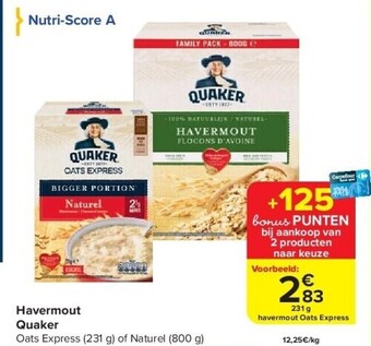 Carrefour Havermout quaker aanbieding