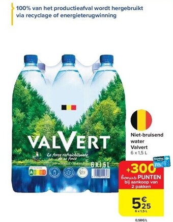Carrefour Niet-bruisend water valvert aanbieding