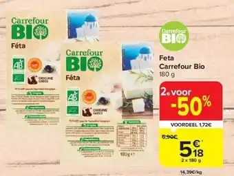 Feta carrefour bio 180 g