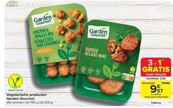 Carrefour Vegetarische producten garden gourmet aanbieding