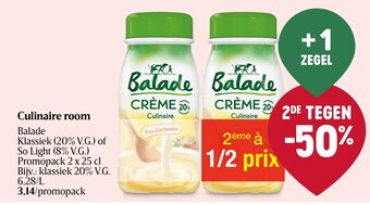 Delhaize Culinaire room aanbieding