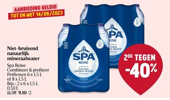 Delhaize Niet-bruisend natuurlijk mineraalwater aanbieding