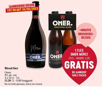 Delhaize Blond bier aanbieding