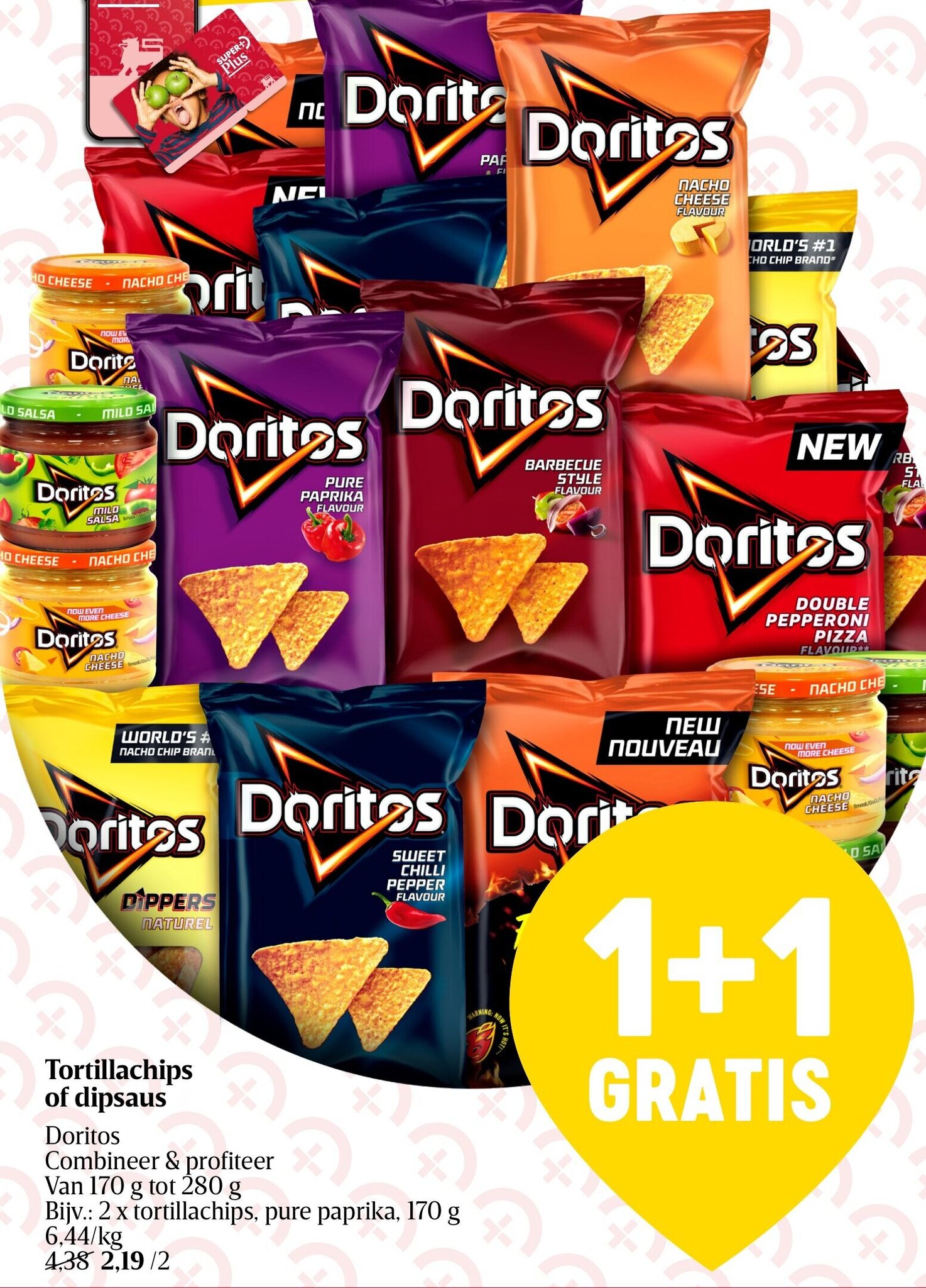 Tortillachips of dipsaus promotie bij Delhaize