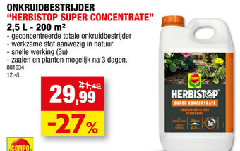 Hubo ONKRUIDBESTRIJDER "HERBISTOP SUPER CONCENTRATE" aanbieding
