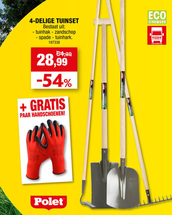 Hubo 4-DELIGE TUINSET aanbieding