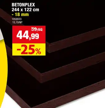 Hubo BETONPLEX 18 mm aanbieding