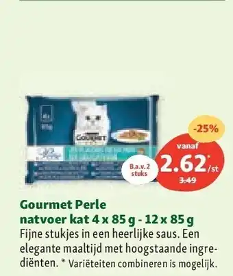 Maxi Zoo Gourmet perle natvoer kat 4 x 85 g - 12 x 85 g aanbieding