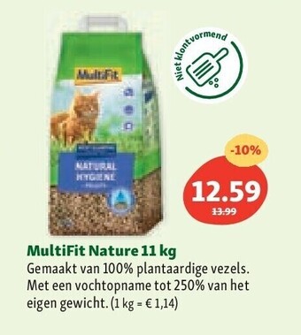 Maxi Zoo Multifit nature 11 kg aanbieding
