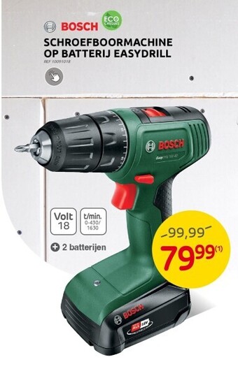 Brico Schroefboormachine op batterij easydrill aanbieding