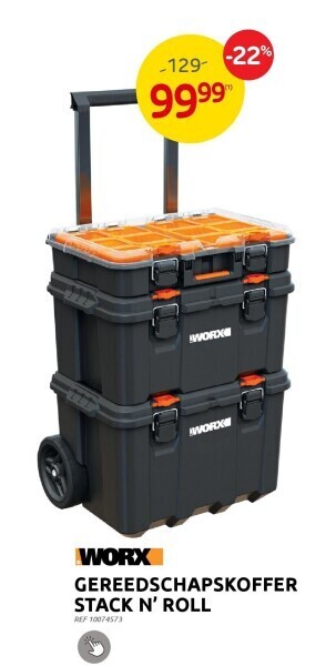 Brico Gereedschapskoffer stack n’ roll aanbieding
