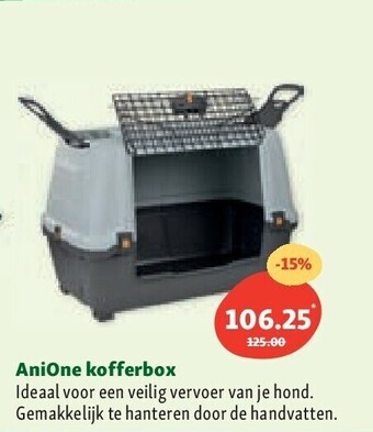 Maxi Zoo Anione kofferbox aanbieding