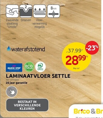 Brico Laminaatvloer settle aanbieding