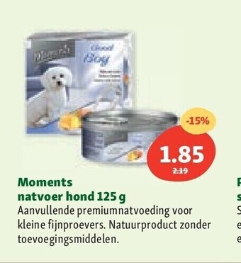 Maxi Zoo Moments natvoer hond 125 g aanbieding